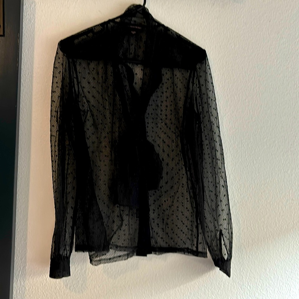 Black lace shirt from Victoria Secret